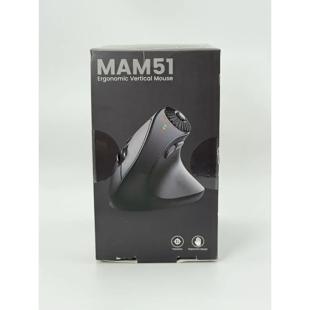 SABLUTE MAM51 Vertical Mouse Bluetooth 2.4G Wireless 4000 DPI